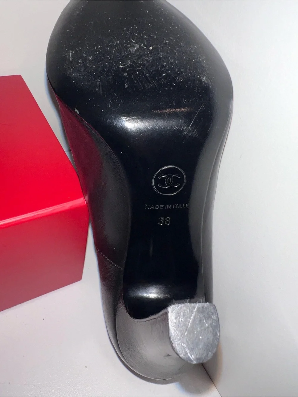 🖤❤️CHANEL VINTAGE - Black Leather High-Heel Ankle Booties❤️~ WORN ONCE ❤️🖤